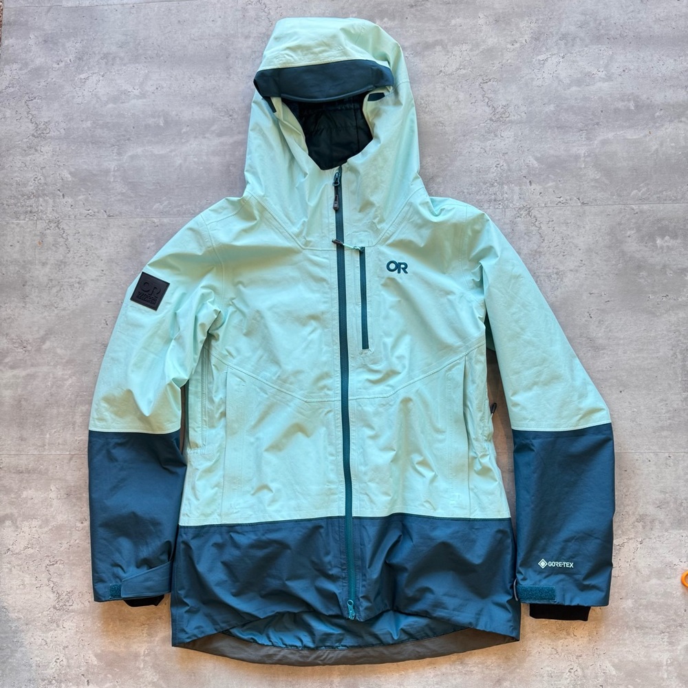 Outdoor Research Tungsten II GORE-TEX Jacket, Calcite Harbor,  Medium With Hood